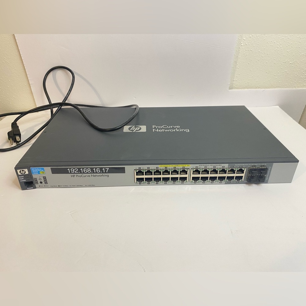 HP ProCurve J9299A 2520 Switch 2520-24G-PoE, 20-Port GE-T & 4-Port GE-T/mGBIC